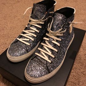 Yves Saint Laurent Bedford glitter blue 8.5